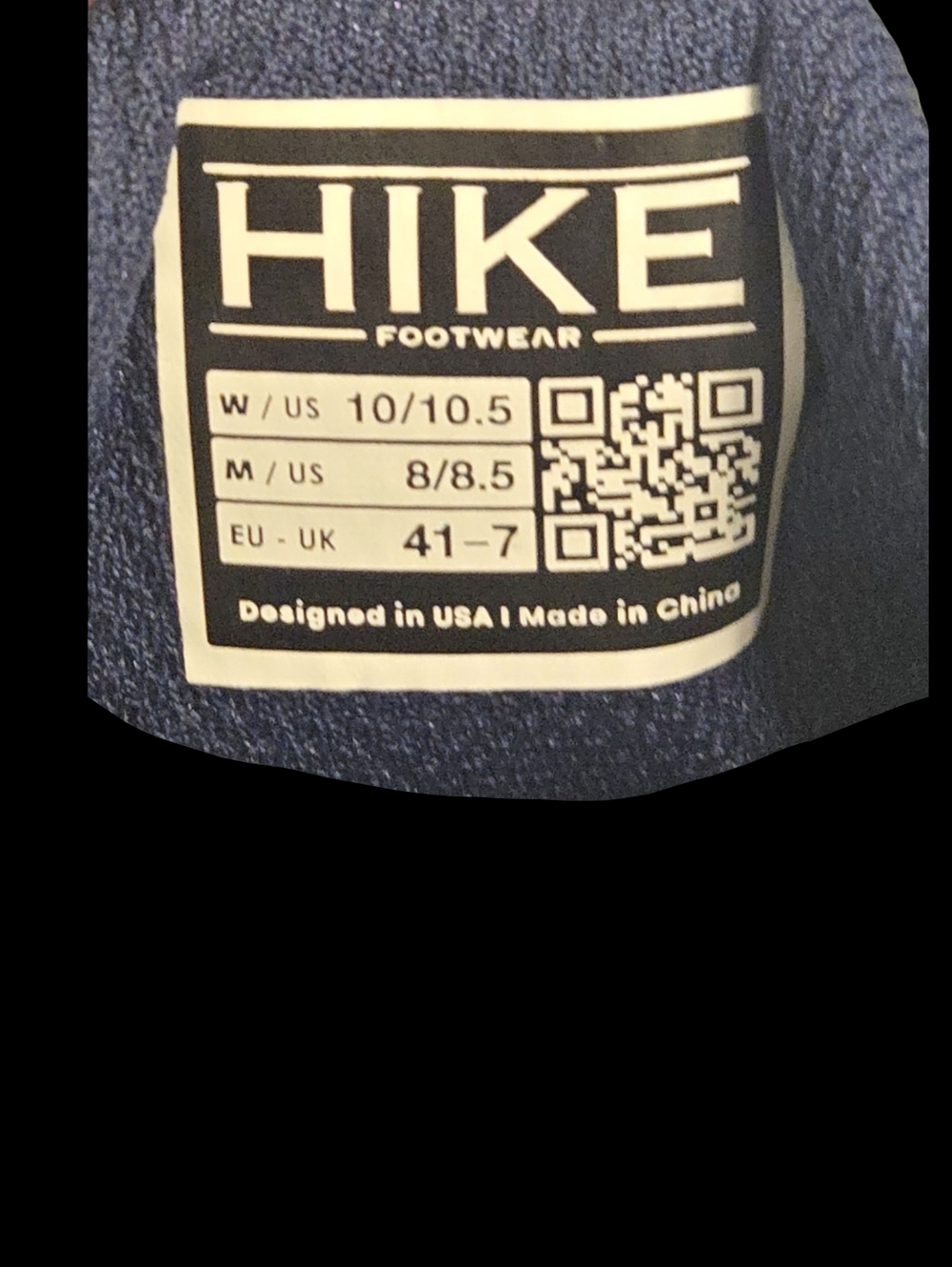 HIKE women's Navy Athletic Sneakers Size 10 - Picture 2 of 5